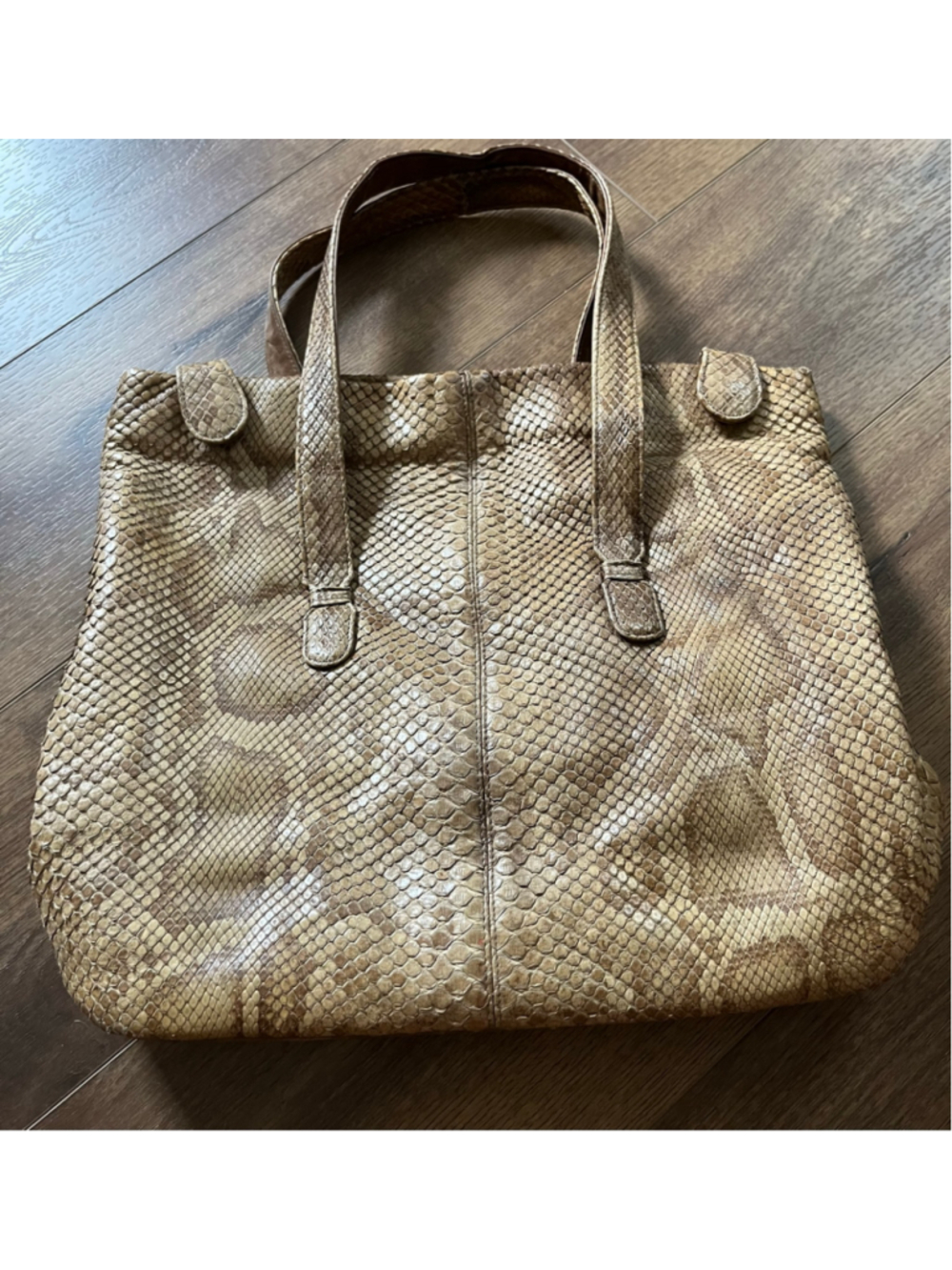Suarez New York vintage python skin Tote Bag purse